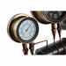 Стенен часовник DKD Home Decor Черен Червен Желязо Златен