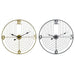 Стенен часовник DKD Home Decor Черен Златен Метал 60 x 3 x