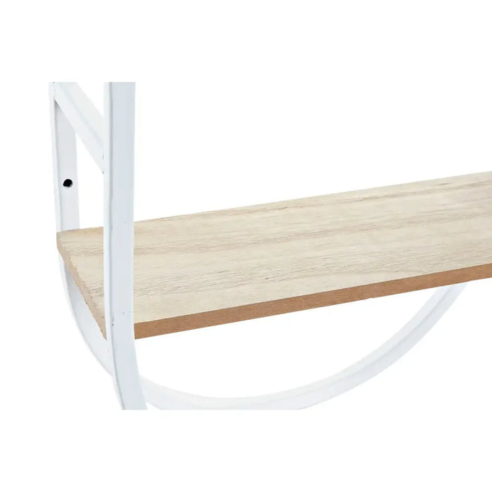 Стенен часовник DKD Home Decor Естествен Метал MDF Бял