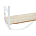 Стенен часовник DKD Home Decor Естествен Метал MDF Бял
