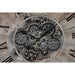 Стенен часовник DKD Home Decor Предавки Черен Мед Желязо 80