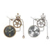 Стенен часовник DKD Home Decor Предавки Кристал Желязо 50 x