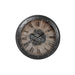 Стенен часовник DKD Home Decor Предавки Черен Мед Желязо 80