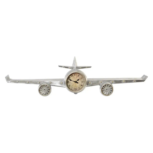Стенен часовник DKD Home Decor Самолет Метал Дървен MDF