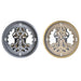 Стенен часовник DKD Home Decor Златен Сребрист Кристал
