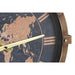Стенен часовник DKD Home Decor Златен Сребрист Кристал