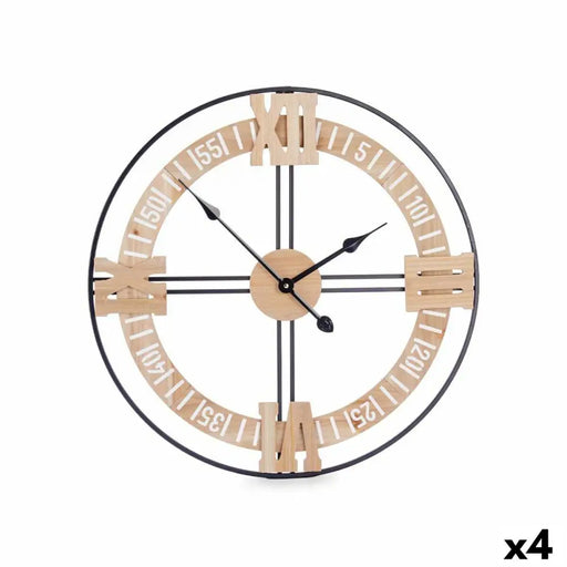 Стенен часовник Gift Decor 22ATC433 22ATC433 Черен Дървен