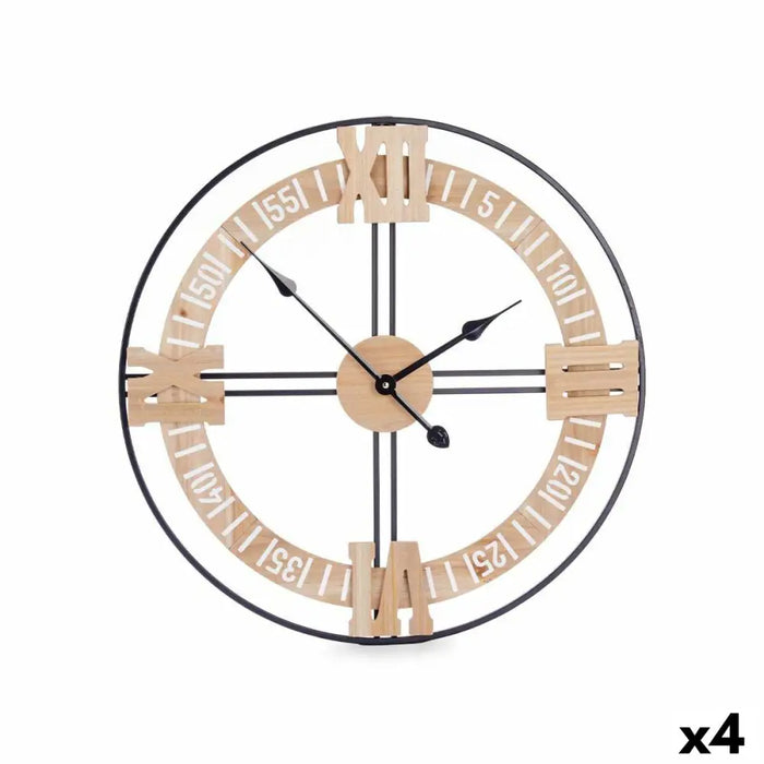 Стенен часовник Gift Decor 22ATC433 22ATC433 Черен Дървен