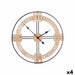 Стенен часовник Gift Decor 22ATC433 22ATC433 Черен Дървен