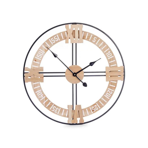 Стенен часовник Gift Decor 22ATC433 22ATC433 Черен Дървен