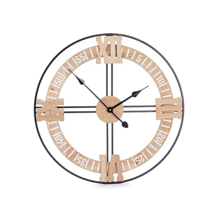 Стенен часовник Gift Decor 22ATC433 22ATC433 Черен Дървен