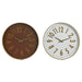 Стенен часовник Home ESPRIT Бял Кафяв Златен PVC 45 x 4 x