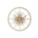 Стенен часовник Home ESPRIT Бял Метал Кристал Vintage 60,5