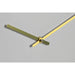 Стенен часовник Home ESPRIT Бял Златен PVC 30 x 4 x 30 cm