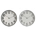 Стенен часовник Home ESPRIT Черен Сив PVC 30 x 4 x 30 cm (2