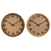 Стенен часовник Home ESPRIT Кафяв Естествен Дървен Pатан 40