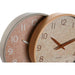 Стенен часовник Home ESPRIT Кафяв Естествен PVC Дървен 30 x