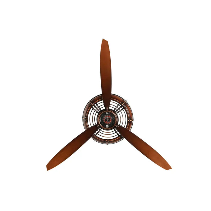 Стенен часовник Home ESPRIT Мед PVC Метал Витла 75,5 x 8 x