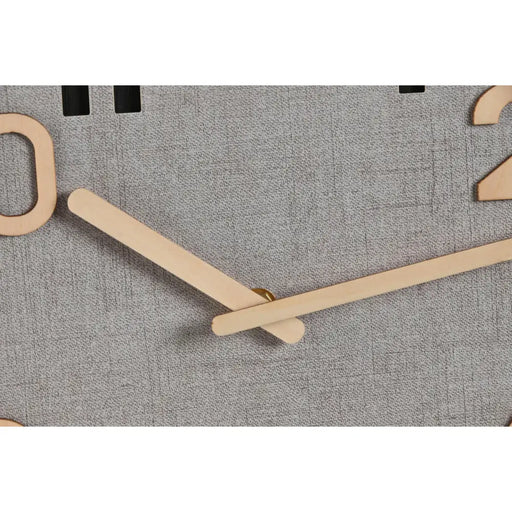 Стенен часовник Home ESPRIT Сив Естествен Дървен MDF 30 x 5