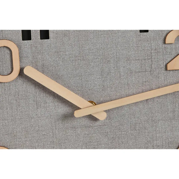 Стенен часовник Home ESPRIT Сив Естествен Дървен MDF 30 x 5