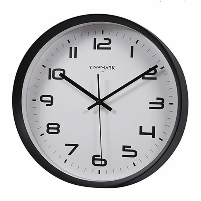 Стенен часовник Timemark Черен 30 x 30 cm