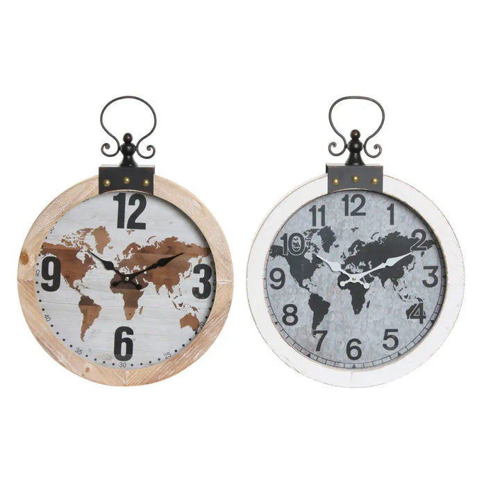 Стенен часовник DKD Home Decor 40 x 4 x 54 cm Кристал