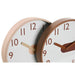 Стенен часовник Home ESPRIT Кафяв Естествен PVC Дървен 30 x