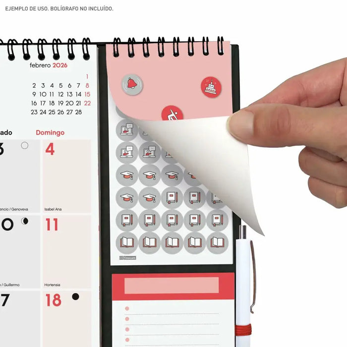 Стенен календар Finocam Plus хартия 2026 21,5 x 32,5 cm