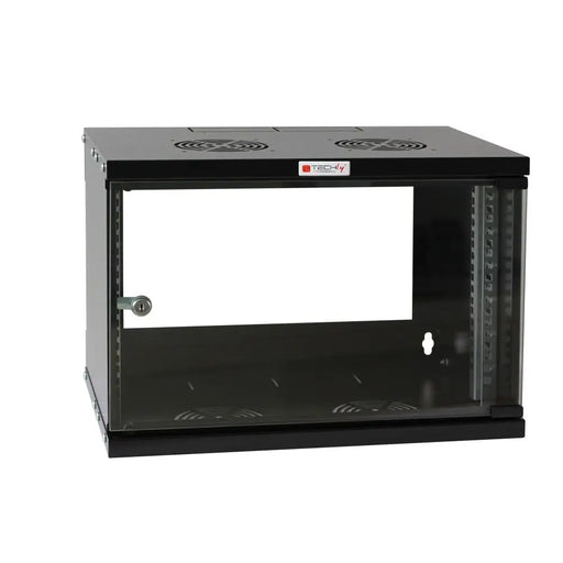 Стенен шкаф Techly 19 6U D450 Черен сглобен’ I-CASE