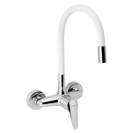 СТЕНЕН СМЕСИТЕЛ ЗА КУХНЯ ГЪВКАВ ЧУЧУР Б