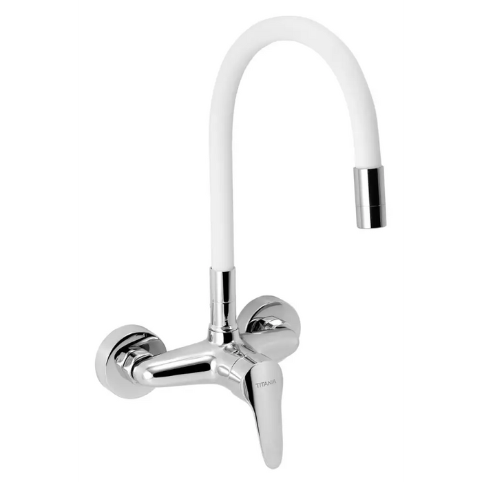 СТЕНЕН СМЕСИТЕЛ ЗА КУХНЯ ГЪВКАВ ЧУЧУР Б