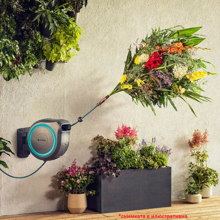 СТЕННА КУТИЯ С МАРКУЧ ROLLUP M/L 1/2’’ 25M GARDENA 18620-20
