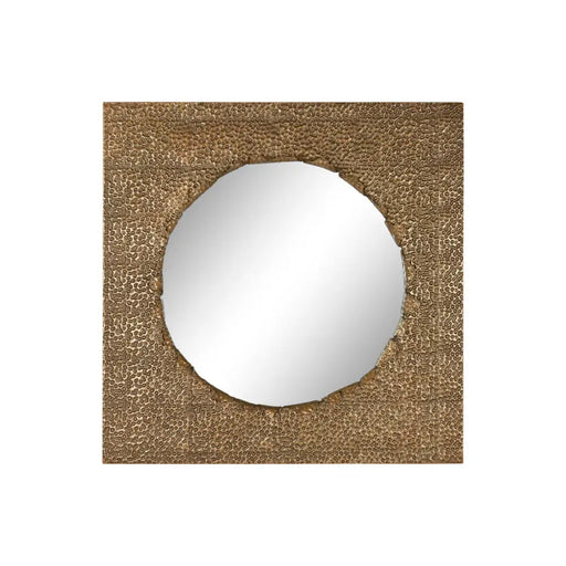 Стенно огледало Home ESPRIT Златен 80 x 6 x 80 cm
