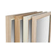 Стенно огледало Home ESPRIT Бял Кафяв Бежов Сив 66 x 2 x 92