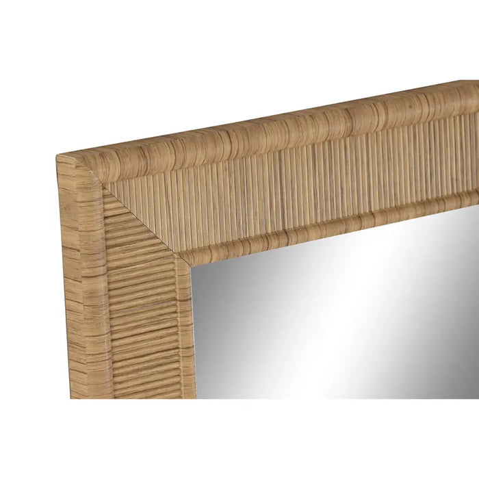Стенно огледало Home ESPRIT Кафяв Естествен Scandi 74 X 2 X