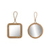 Стенно огледало Home ESPRIT Естествен 24 x 2,5 x 40 cm (2