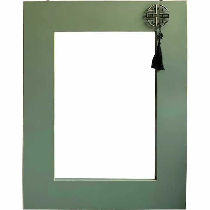 Стенно огледало DKD Home Decor Червен Зелен Златен