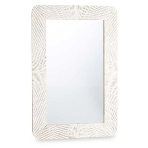 Стенно огледало Gift Decor 38 38 Бял Кафяв Райета 90 x 60 x