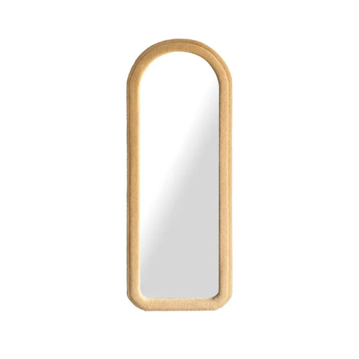 Стенно огледало Home ESPRIT Кафяв Кадифе Scandi 60 x 4 x