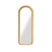 Стенно огледало Home ESPRIT Кафяв Кадифе Scandi 60 x 4 x