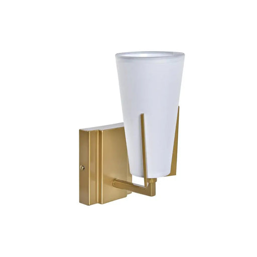 Стенна лампа DKD Home Decor 25W Златен Метал полиестер Бял