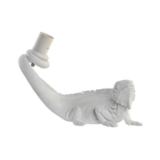 Стенна лампа DKD Home Decor Бял 50 W Модерен Игуана Гущер