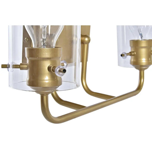 Стенна лампа DKD Home Decor Кристал Златен Метал 220 V 50 W