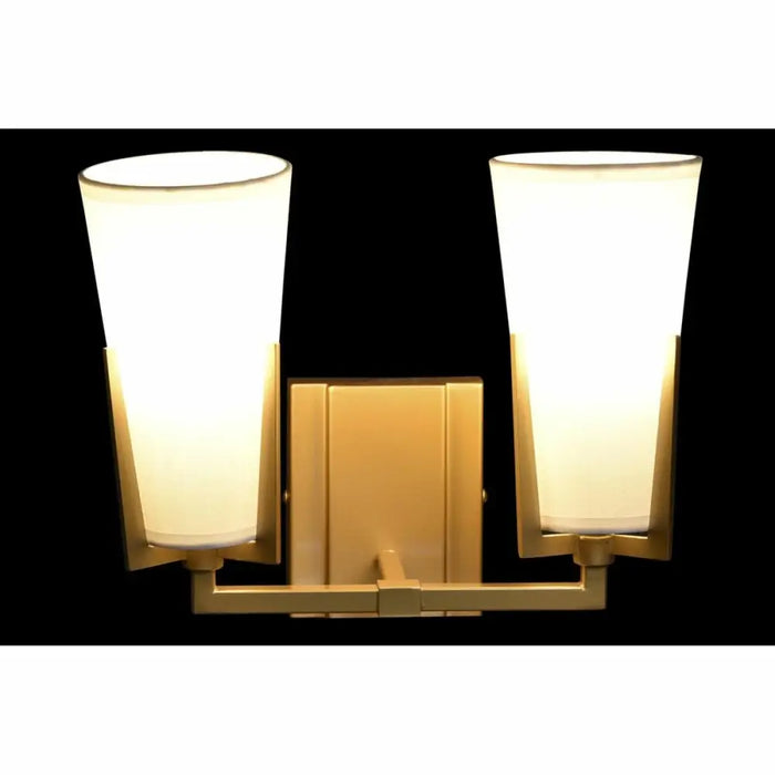 Стенна лампа DKD Home Decor Кристал Златен Метал полиестер