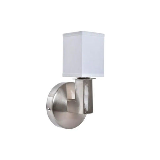 Стенна лампа DKD Home Decor Сребрист Метал полиестер Бял