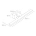 Стенна лампа EDM 32434 F 12 W 60 x 12,8 x 5,1 cm LED