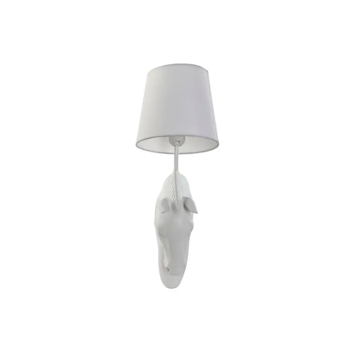 Стенна лампа Home ESPRIT Бял 50 W Модерен Кон Завършек