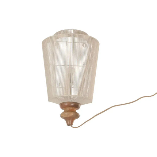 Стенна лампа Home ESPRIT Кафяв Бежов 60 W Естествен Град