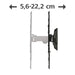Стенна стойка за TV Fullmotion 165см 65’’ 1 рамо до 20 кг