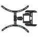 Стенна стойка за TV Fullmotion,XL черна 191см 75’ до 45кг